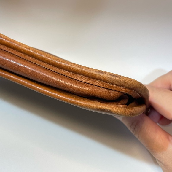 Vintage COACH British Tan Chunky Case makeup money Pouch 7165 - Picture 5 of 8